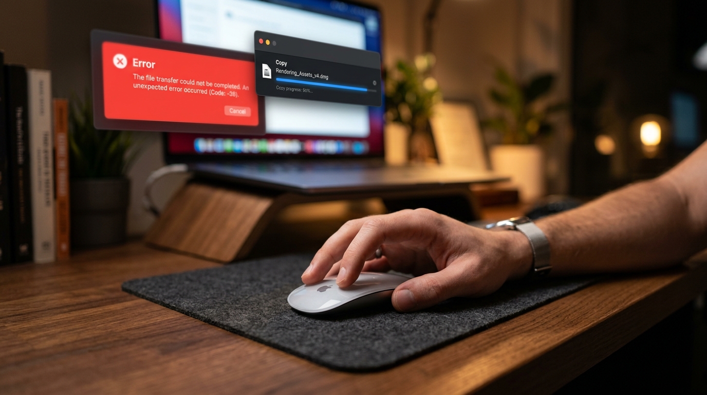 Mac user trying to copy a large file and seeing an error message